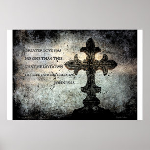 John-15:13 Schrifts-Plakat Poster