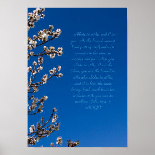 John-15:4 - 5 bleiben poster