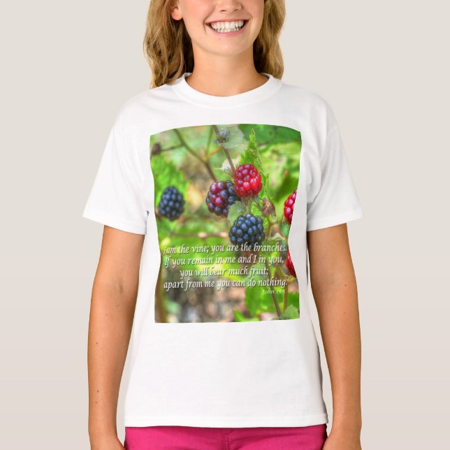 John 15:5 T-Shirt (Vorderseite)