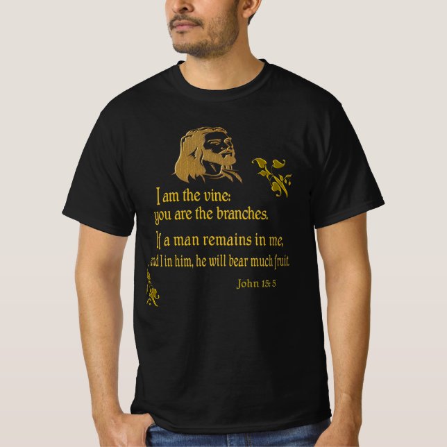 John 15:5 T-Shirt (Vorderseite)