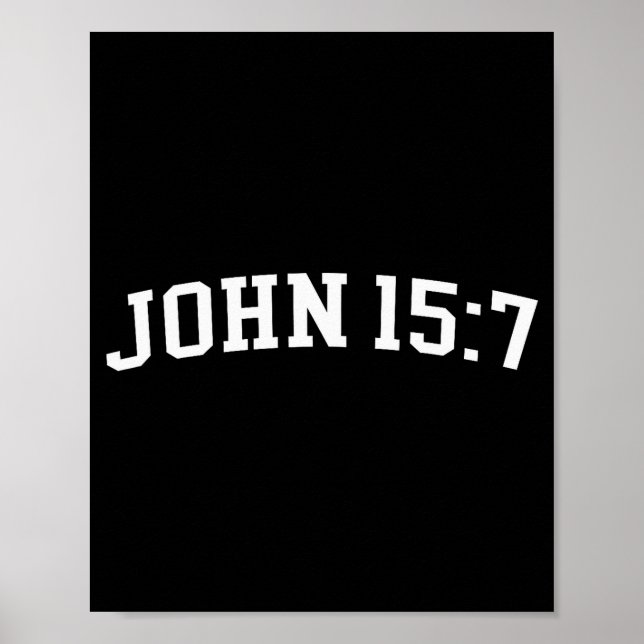 John 15 7  poster (Vorne)