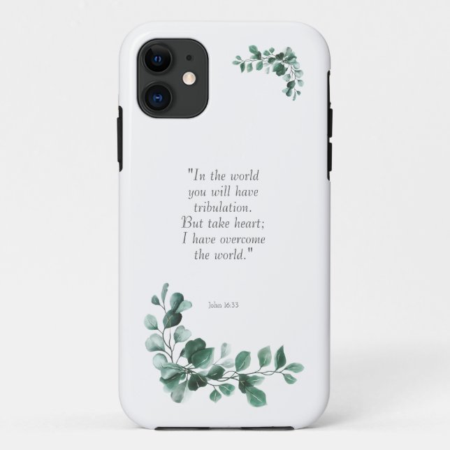 John 16:33 Bibelverse zu ermutigen Case-Mate iPhone Hülle (Rückseite)