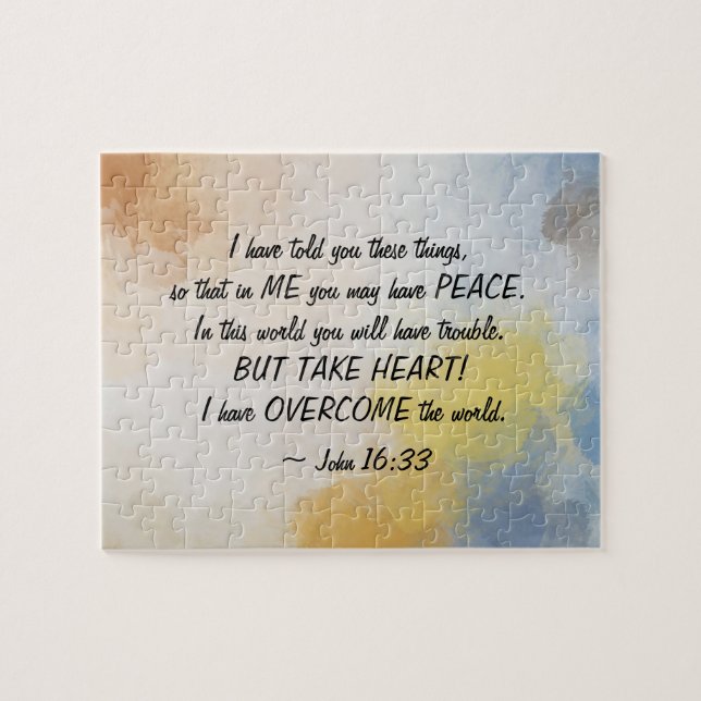 John 16:33 Ich habe die Welt überwunden! (Horizontal)