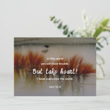 John 16:33 Ich habe Überwindung Bibel Verse Flat C