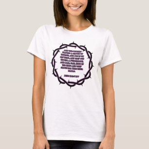 John 19:2-3 KJV Bible Verse Scripture Weibchen T-Shirt