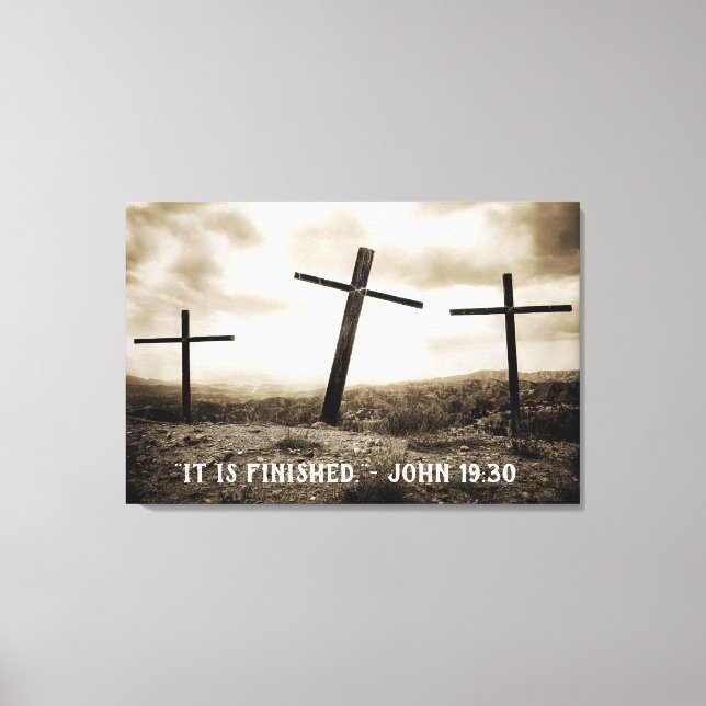 JOHN 19:30 Starke Canvas Print Leinwanddruck (Vorderseite)