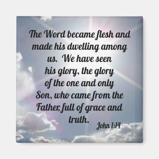 John 1:14 magnet (Vorne)