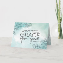 John 1:16 Wir alle haben Grace auf Grace empfangen
