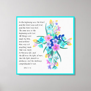 John 1:1-5 leinwanddruck