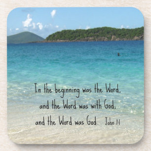 John 1:1 Am Anfang war das Wort.. Untersetzer