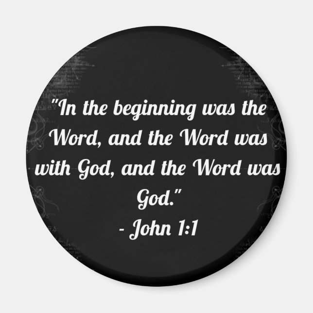 John 1:1 Magnet (Vorne)