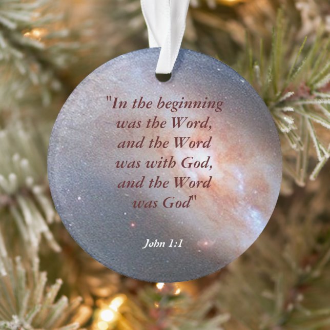 John 1:1 ornament (Baum)