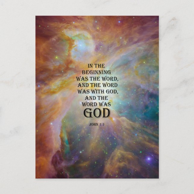 John 1:1 postkarte (Vorderseite)