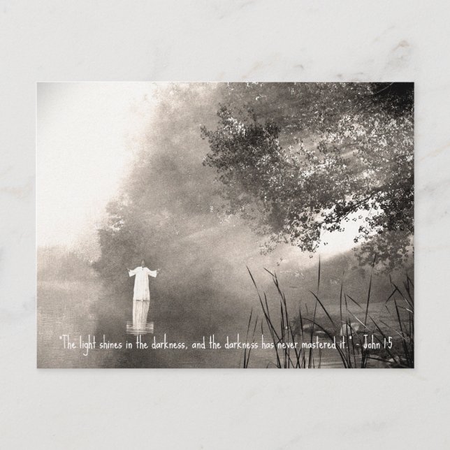 JOHN 1:5 Postkarte (Vorderseite)