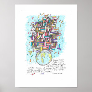 JOHN 21:25 POSTER