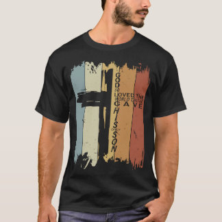 John 316 Christlich Cross Bible Retro Christliche T-Shirt