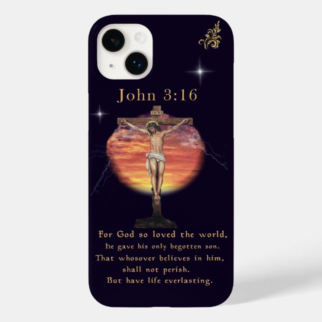 John 3:166 Case-Mate iPhone 14 plus hülle (Rückseite)