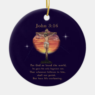 John 3:166 keramik ornament