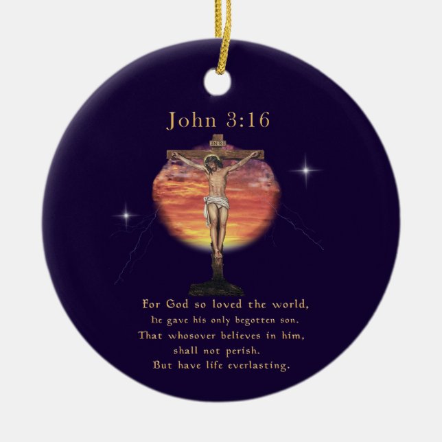 John 3:166 keramik ornament (Vorne)