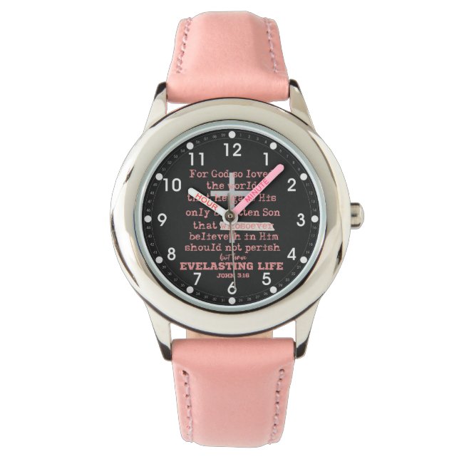 John 3,16 armbanduhr (Vorderseite)