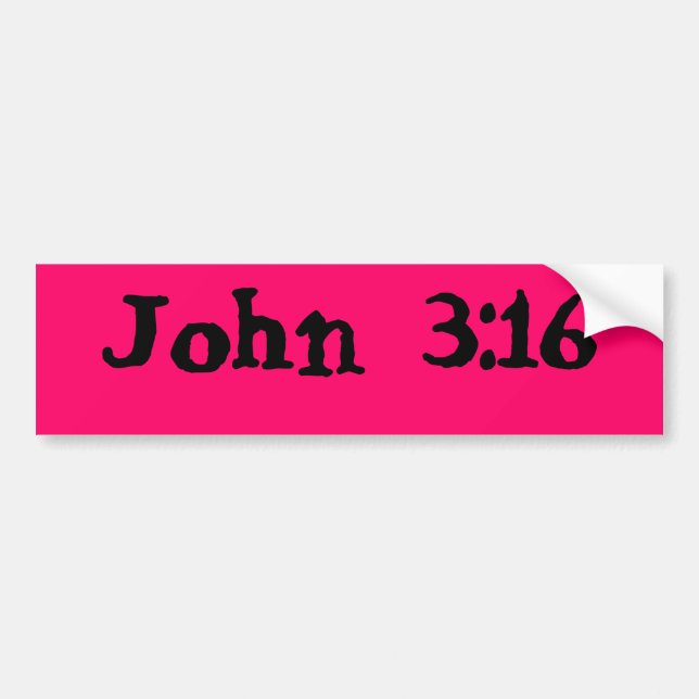 John-3:16 Autoaufkleber (Vorne)