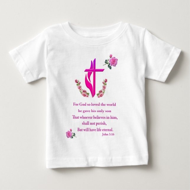 John 3:16 baby t-shirt (Vorderseite)