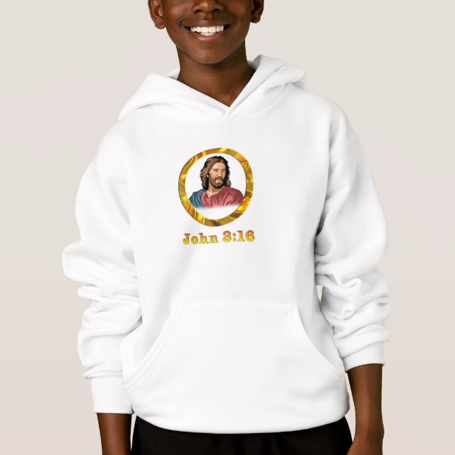 John 3:16 Bekleidung Hoodie (Vorderseite)