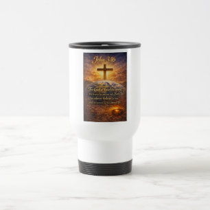 John 3:16 Bibelvers Reisebecher