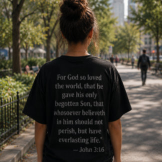 John 3:16 Bibelvers T-Shirt | Christlicher Glaube