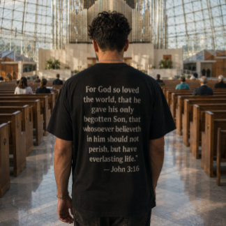 John 3:16 Bibelvers-T-Shirt | Christlicher Glaube T-Shirt