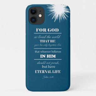 John 3:16 Bible Verse inspirierend Case-Mate iPhone Hülle