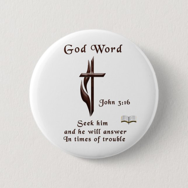 John 3:16 button (Vorderseite)