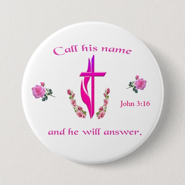 John 3:16 button (Vorderseite)