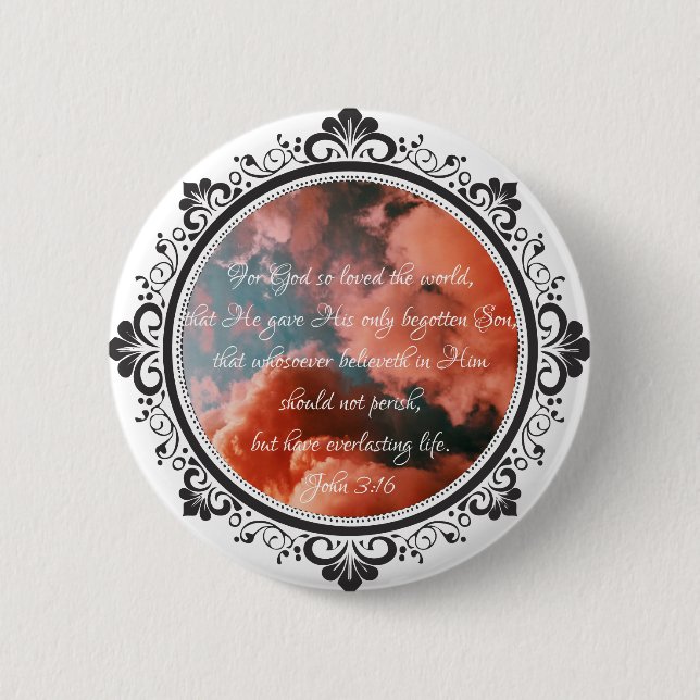 John 3:16 Button (Vorderseite)