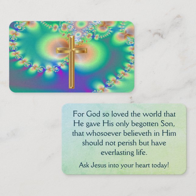 John 3:16 Card Visitenkarte (Vorne/Hinten)