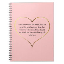 John 3:16 Carnet Spiral