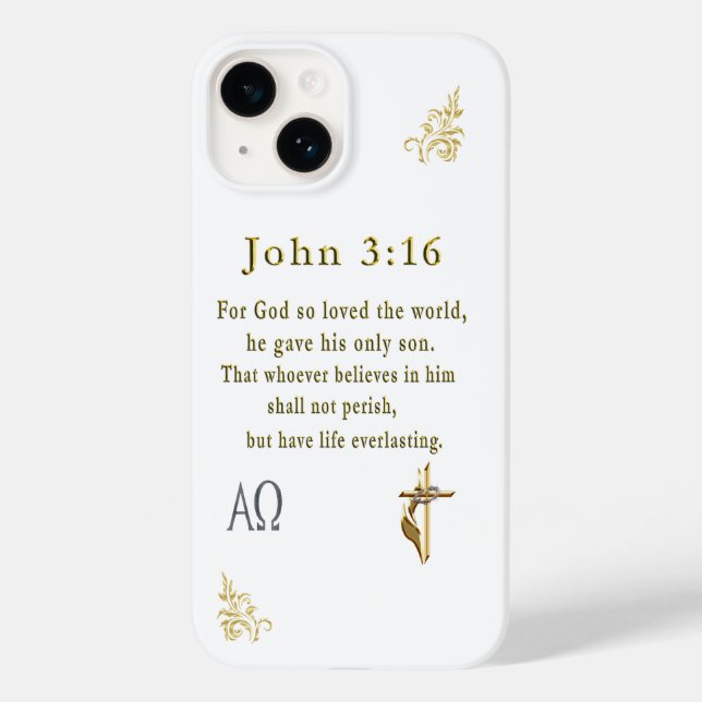 John 3:16 Case-Mate iPhone 14 hülle (Rückseite)