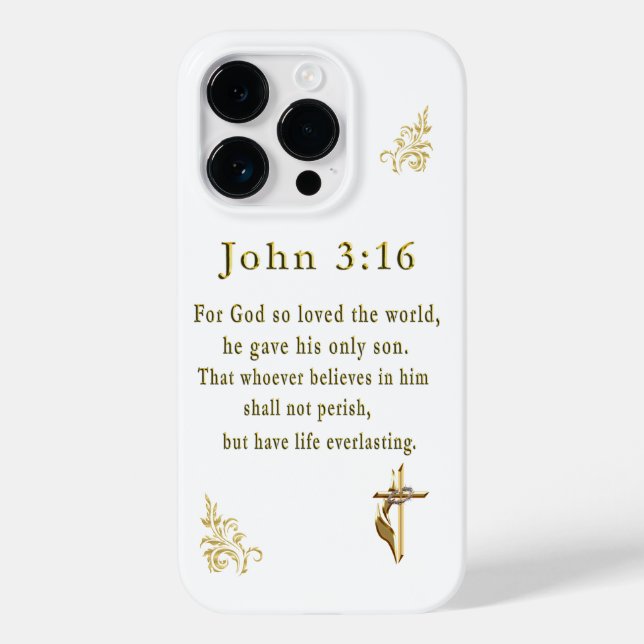John 3:16 Case-Mate iPhone 14 pro hülle (Rückseite)