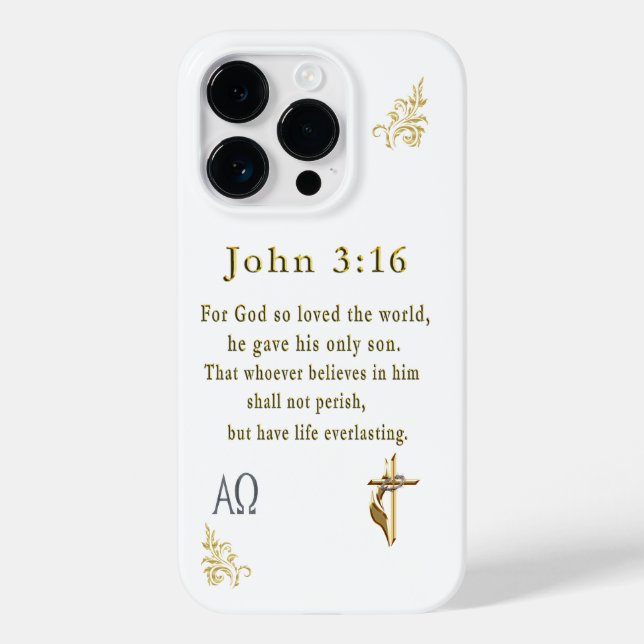 John 3:16 Case-Mate iPhone 14 pro hülle (Rückseite)
