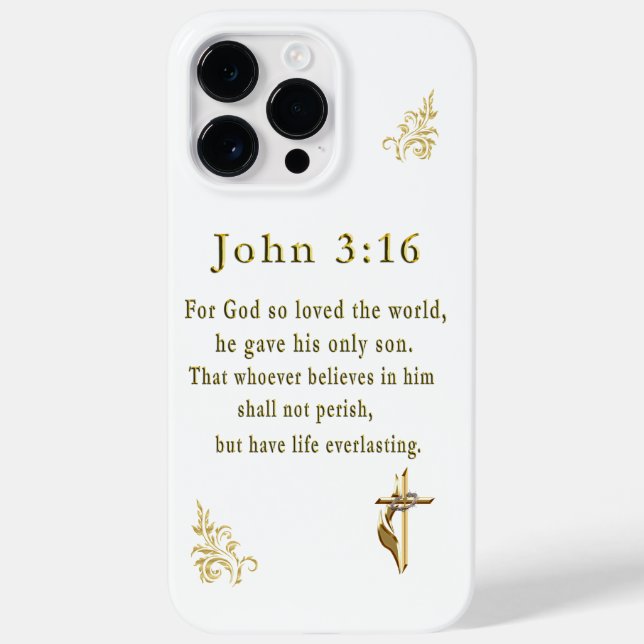 John 3:16 Case-Mate iPhone 14 pro max hülle (Rückseite)