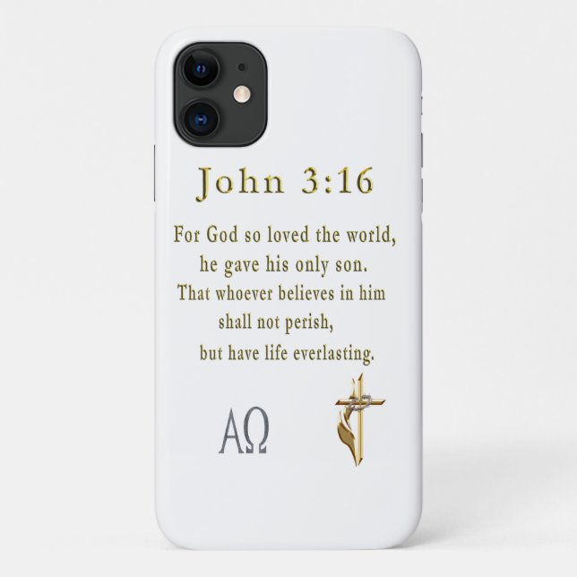 John 3:16 Case-Mate iPhone hülle (Rückseite)