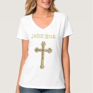 John 3:16 Christliche T - Shirt von Frauen