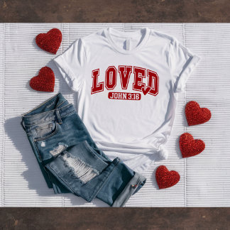 John 3:16 Christliches Valentins-T-Shirt T-Shirt