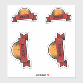 John 3:16 Design Custom-Cut Vinyl Sticker