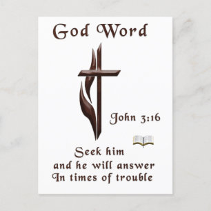 John 3:16 einladungspostkarte