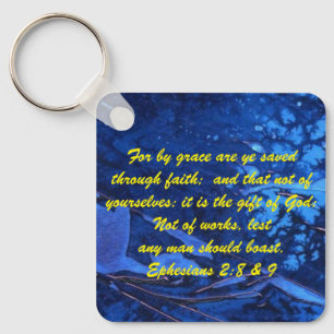John 3:16 & Ephesians2:8 & 9 Bible-Wahrheit Schlüs Schlüsselanhänger