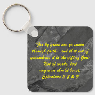 John 3:16 & Ephesians2:8 & 9 Bible-Wahrheit Schlüs Schlüsselanhänger