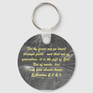 John 3:16 & Ephesians2:8 & 9 Bible-Wahrheit Schlüs Schlüsselanhänger