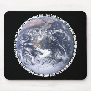 John-3:16 Erde christliches Mousepad