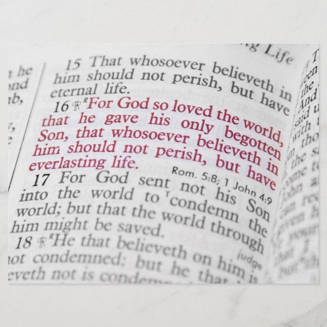 John 3:16 flyer (Vorne)